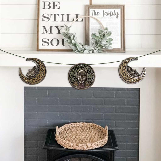 Triple Moon Goddess - Witch 3 Pieces Garland