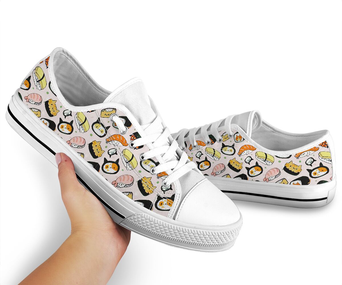 Cat Sushi Cat Low Top Shoes 0622
