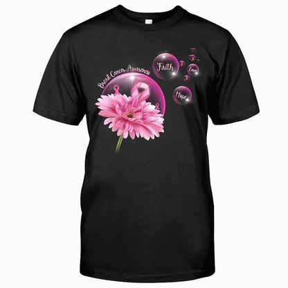 Faith Hope Love - Breast Cancer Awareness T-shirt and Hoodie 0822