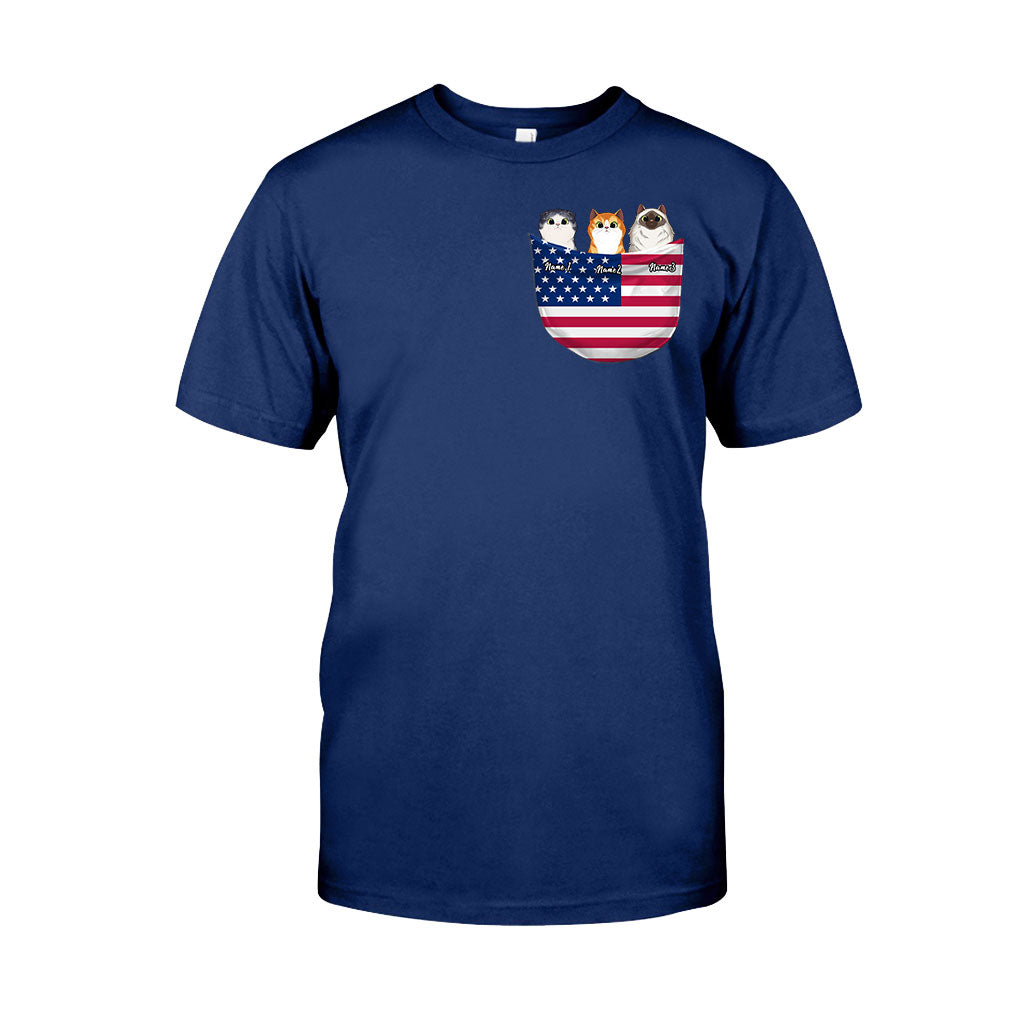 The 4th Of July - Personalized Independence Day Cat T-shirt and Hoodie