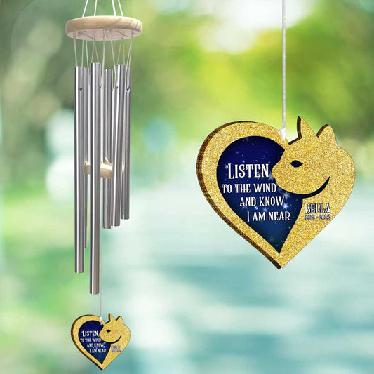 Listen To The Wind - Personalized Cat Wind Chime