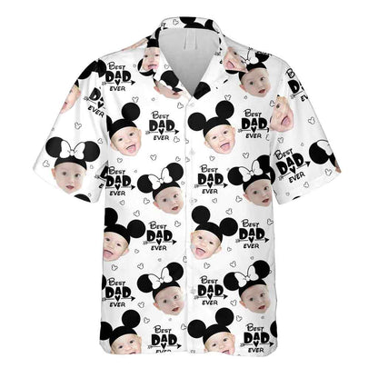 Best Dad Ever - Personalized Mouse Hawaiian Shirt