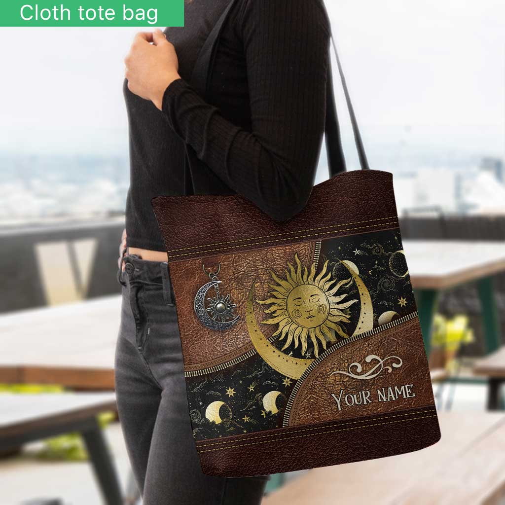 Moon And Sun Sign - Personalized Witch Tote Bag
