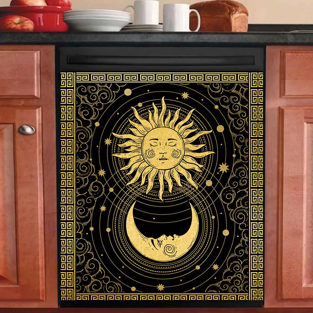 Sun And Moon Magic - Witch Dishwasher Cover