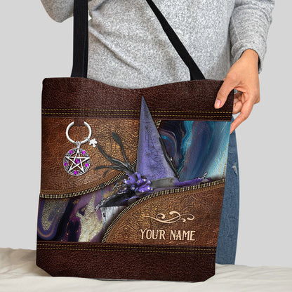 Witch Hat - Personalized Witch Tote Bag
