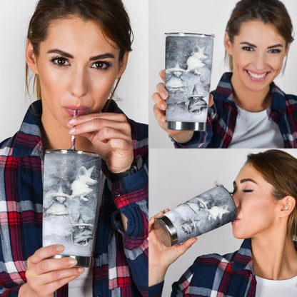 Three Little Witches Tumbler With 3D Pattern Print