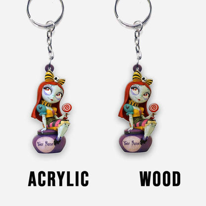 Deadly Night Shade - Personalized Nightmare Keychain (Printed On Both Sides)