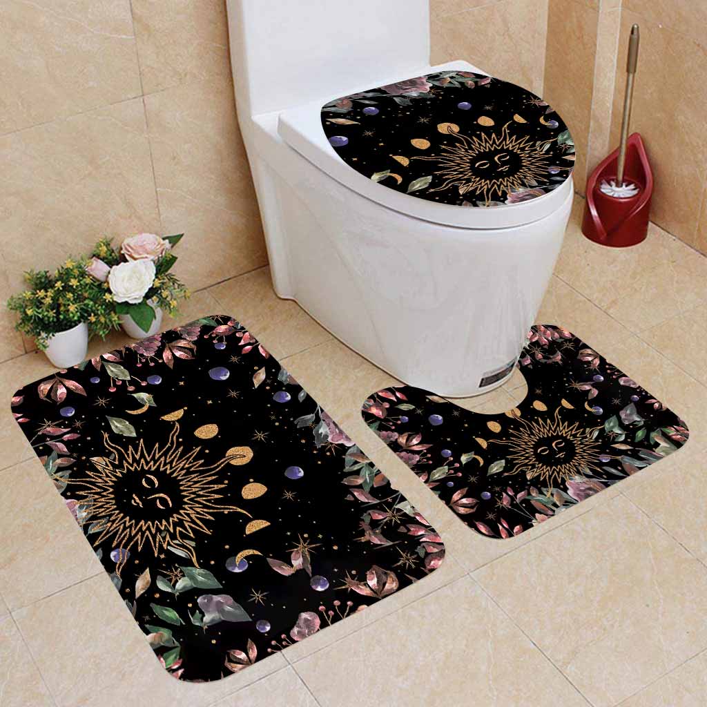 The Moon - Witch 3 Pieces Bathroom Mats Set