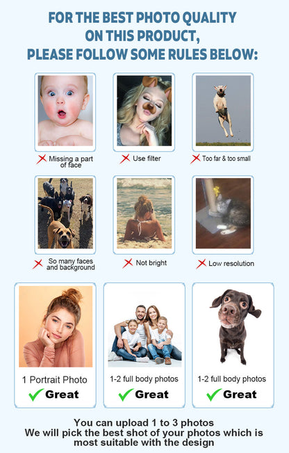 Custom Figure From Any Photo - Personalized Football Custom Shaped Acrylic Plaque