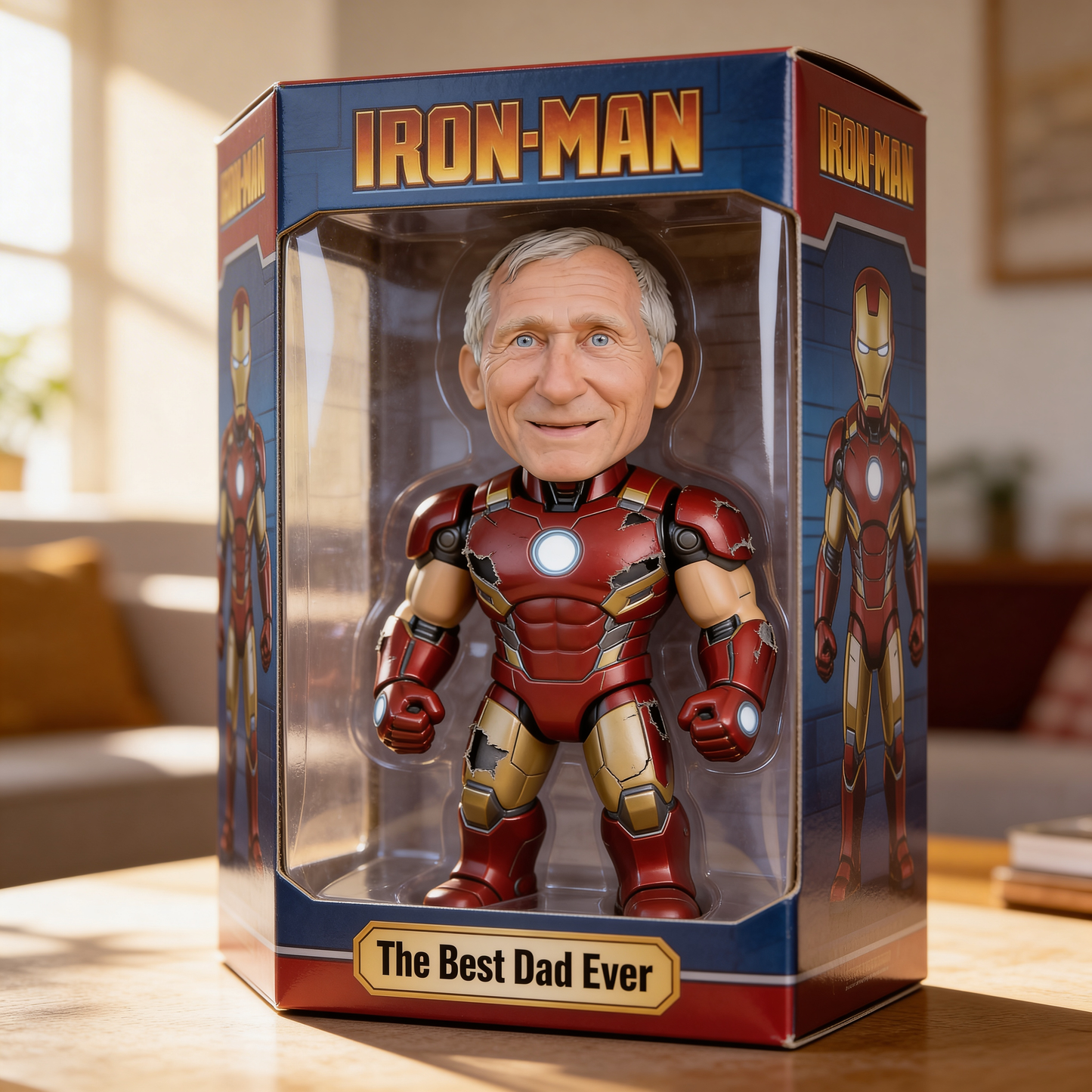 Super Hero Father Gift Idea, Husband Gift - Personalized Father Custom Shaped Acrylic Plaque