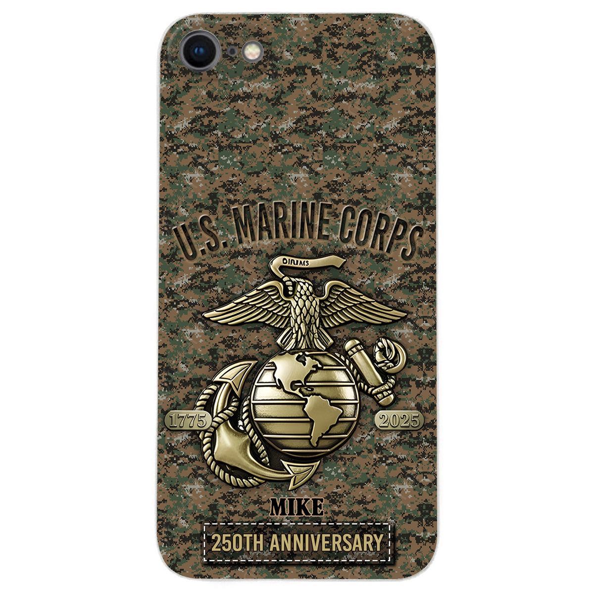 250th Anniversary - Personalized Veteran Leather Phone Case