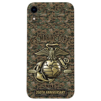 250th Anniversary - Personalized Veteran Leather Phone Case