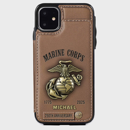 250th Anniversary - Personalized Veteran Wallet Phone Case