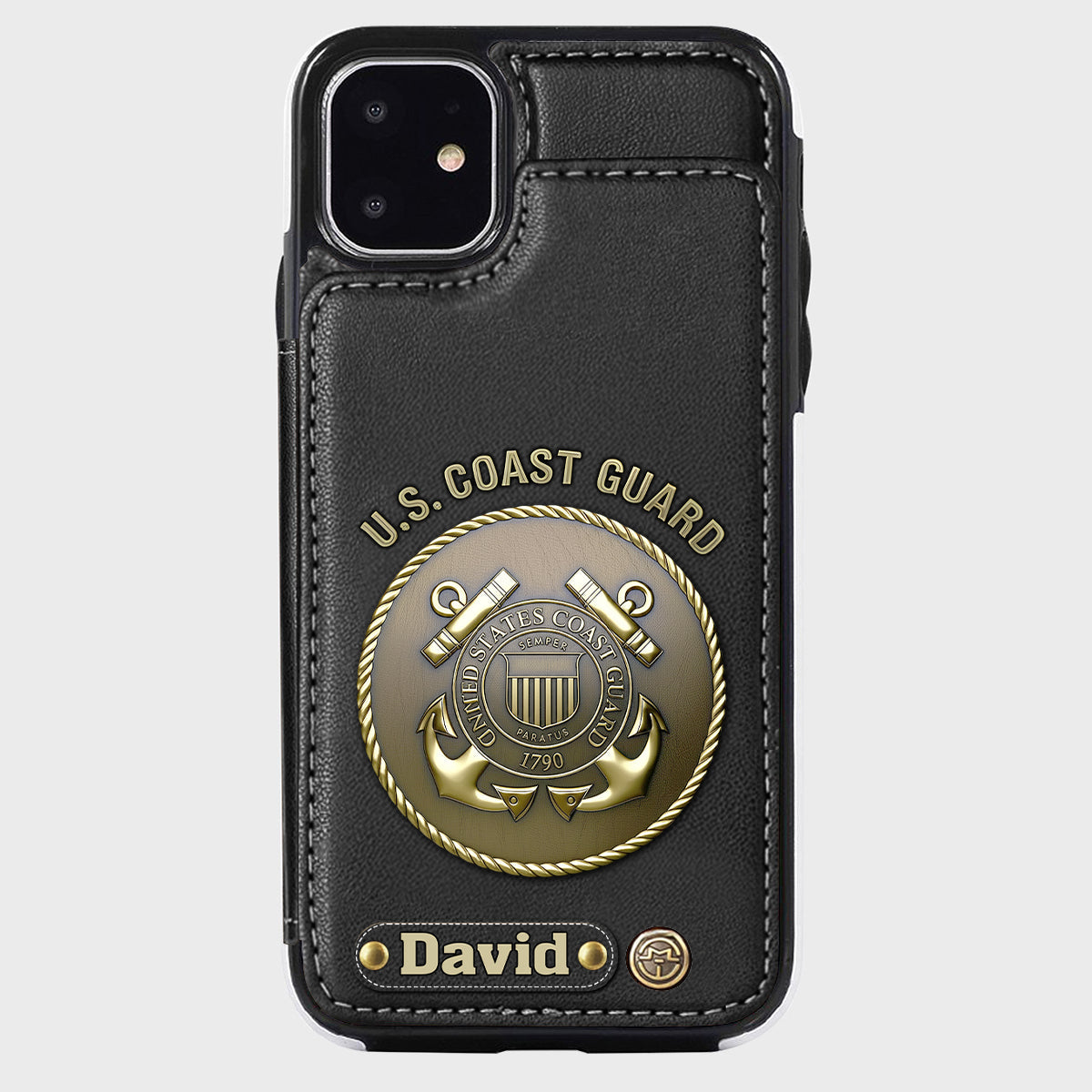 Honor Respect Devotion To Duty - Personalized Veteran Wallet Phone Case