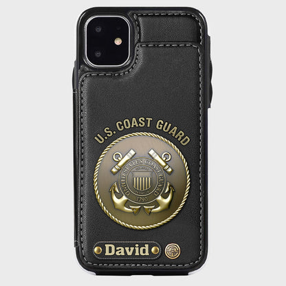 Honor Respect Devotion To Duty - Personalized Veteran Wallet Phone Case