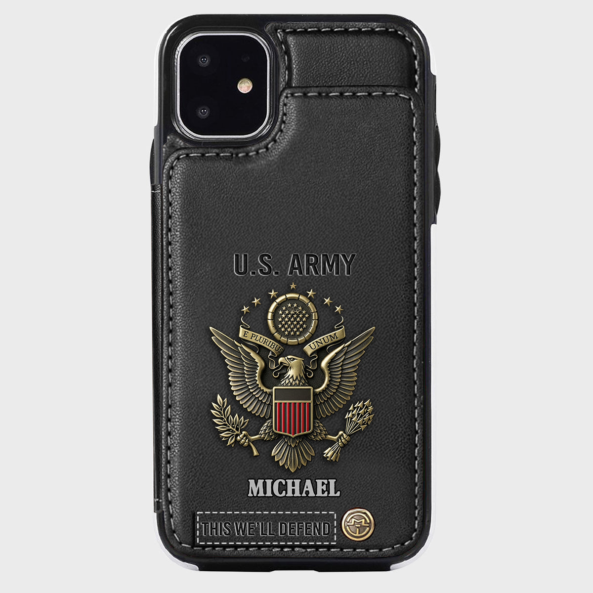 This We'll Defend - Personalized Veteran Wallet Phone Case