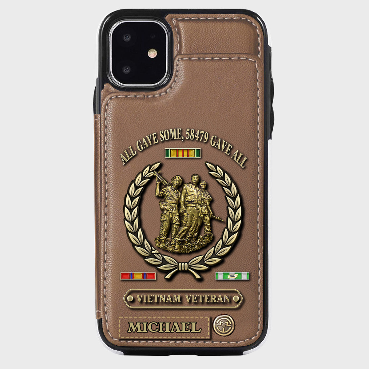 All Gave Some - Personalized Veteran Wallet Phone Case