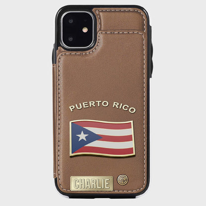 Proud Puerto Rico - Personalized Expats Wallet Phone Case