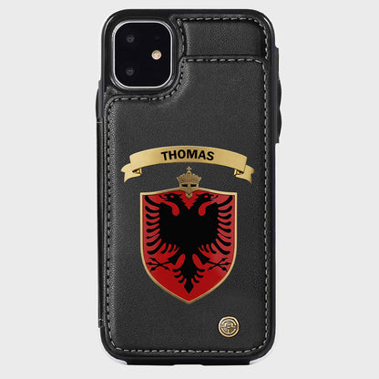 Proud Albania - Personalized Expats Wallet Phone Case