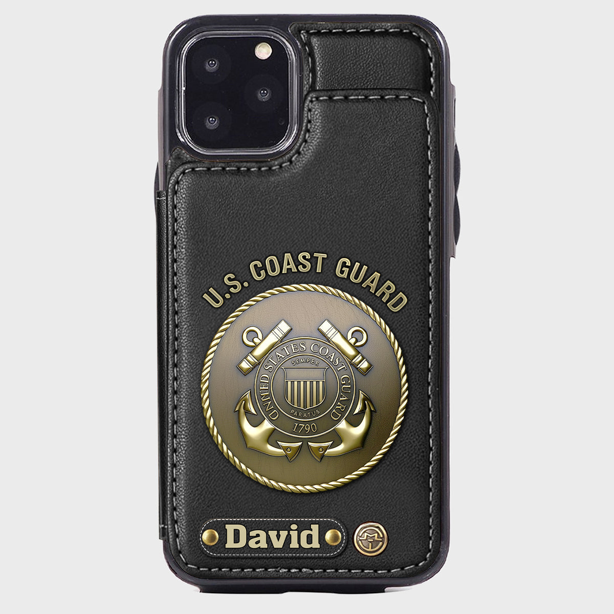 Honor Respect Devotion To Duty - Personalized Veteran Wallet Phone Case