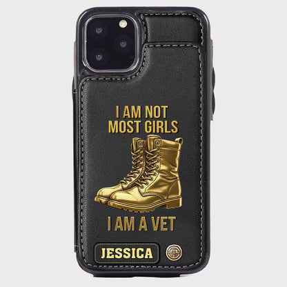 I Am A Vet - Personalized Veteran Wallet Phone Case