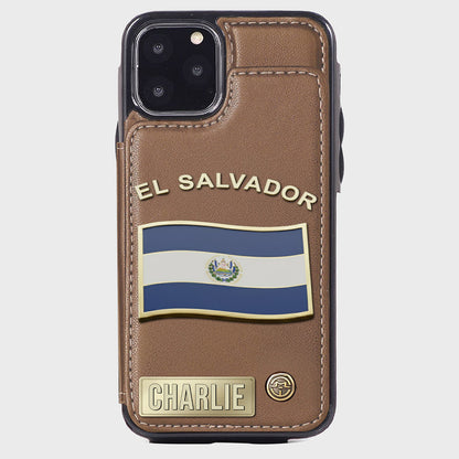 Proud El Salvador - Personalized Expats Wallet Phone Case
