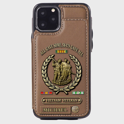 All Gave Some - Personalized Veteran Wallet Phone Case