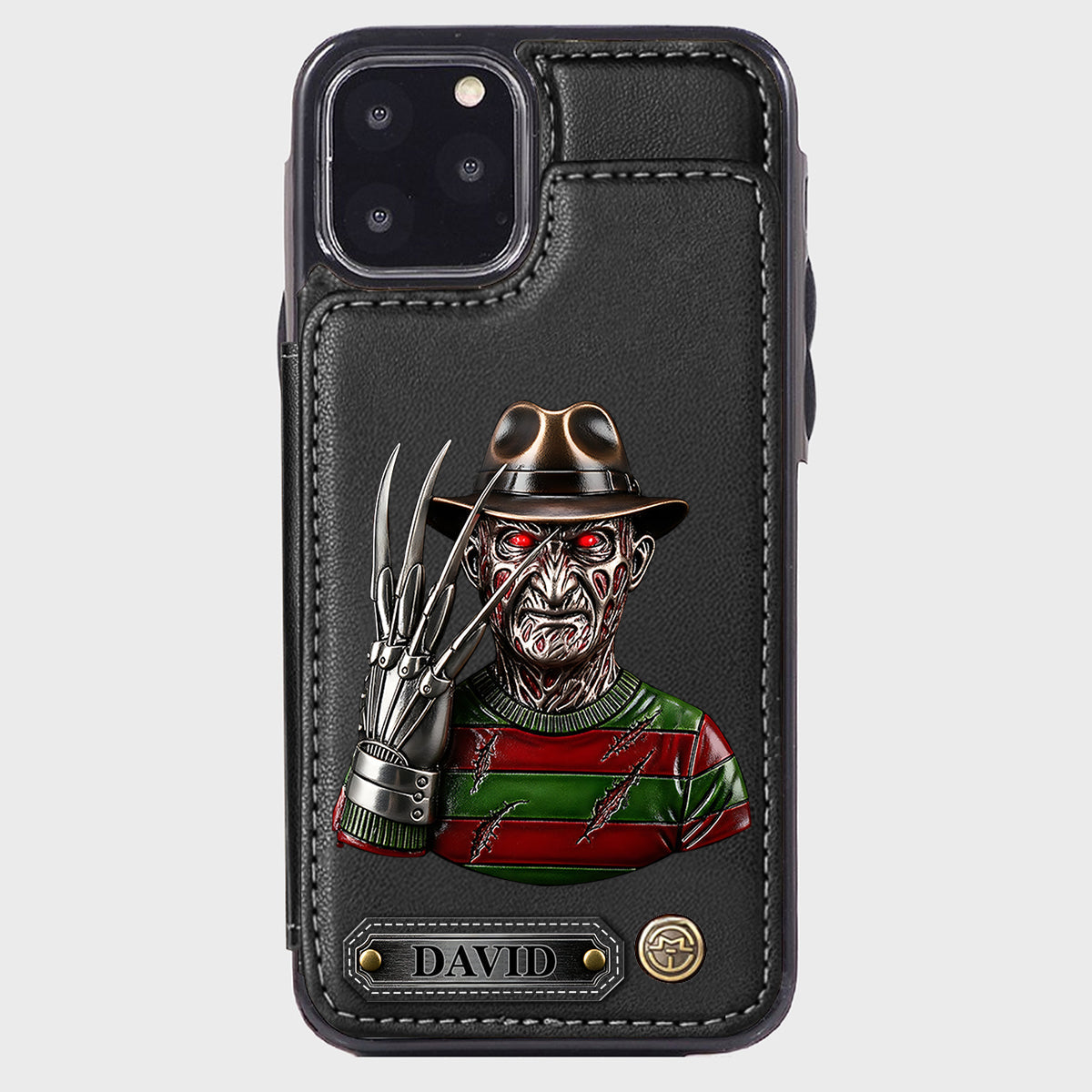 Scary Halloween - Personalized Horror Character Wallet Phone Case