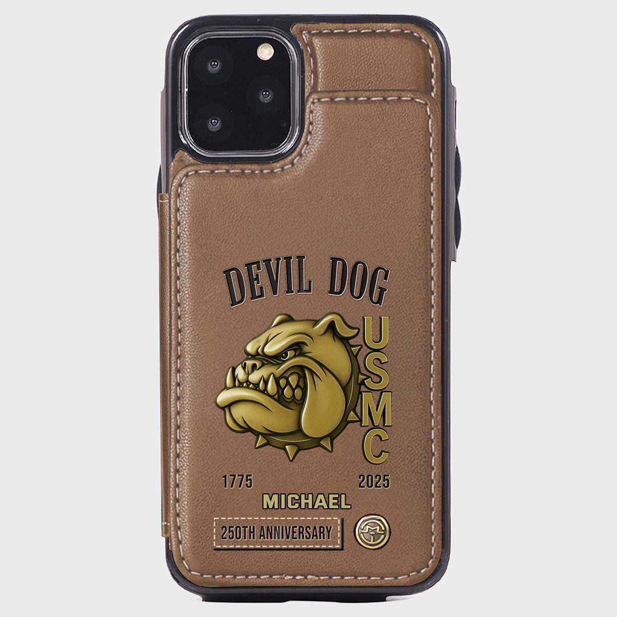 250th Anniversary - Personalized Veteran Wallet Phone Case