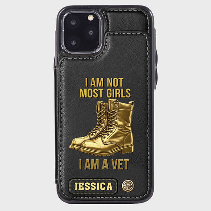 I Am A Vet - Personalized Veteran Wallet Phone Case