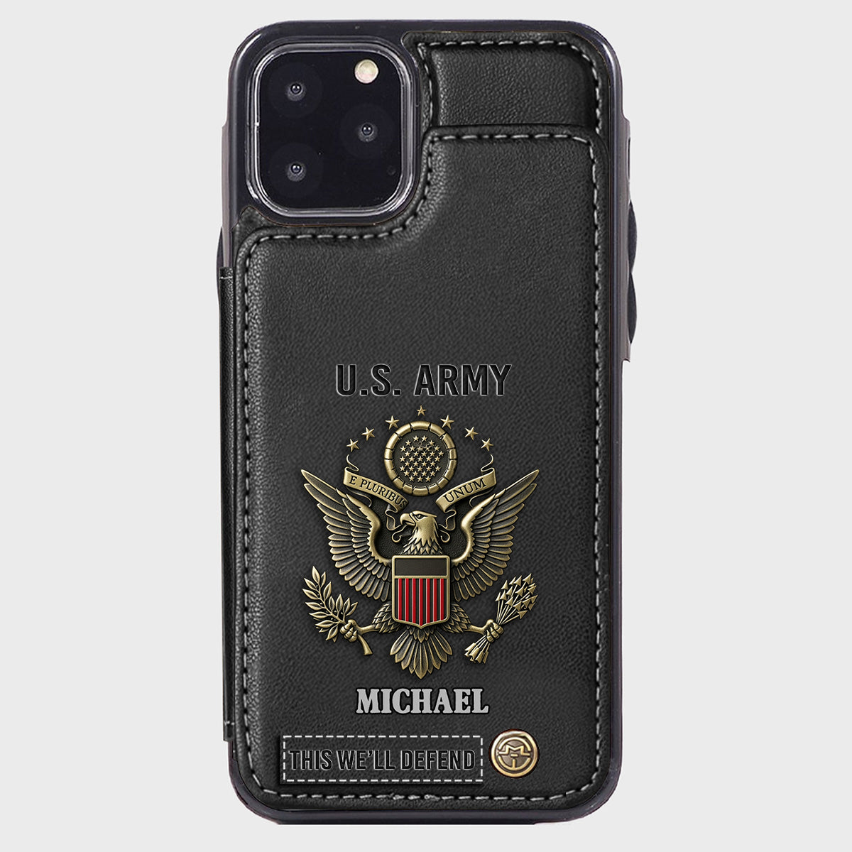 This We'll Defend - Personalized Veteran Wallet Phone Case