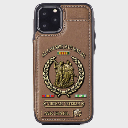 All Gave Some - Personalized Veteran Wallet Phone Case