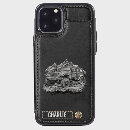 Metallic Off-Road Car - Personalized Car Wallet Phone Case