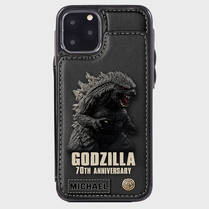 Monster 70th Anniversary Custom Name - Personalized Giant Monster Wallet Phone Case