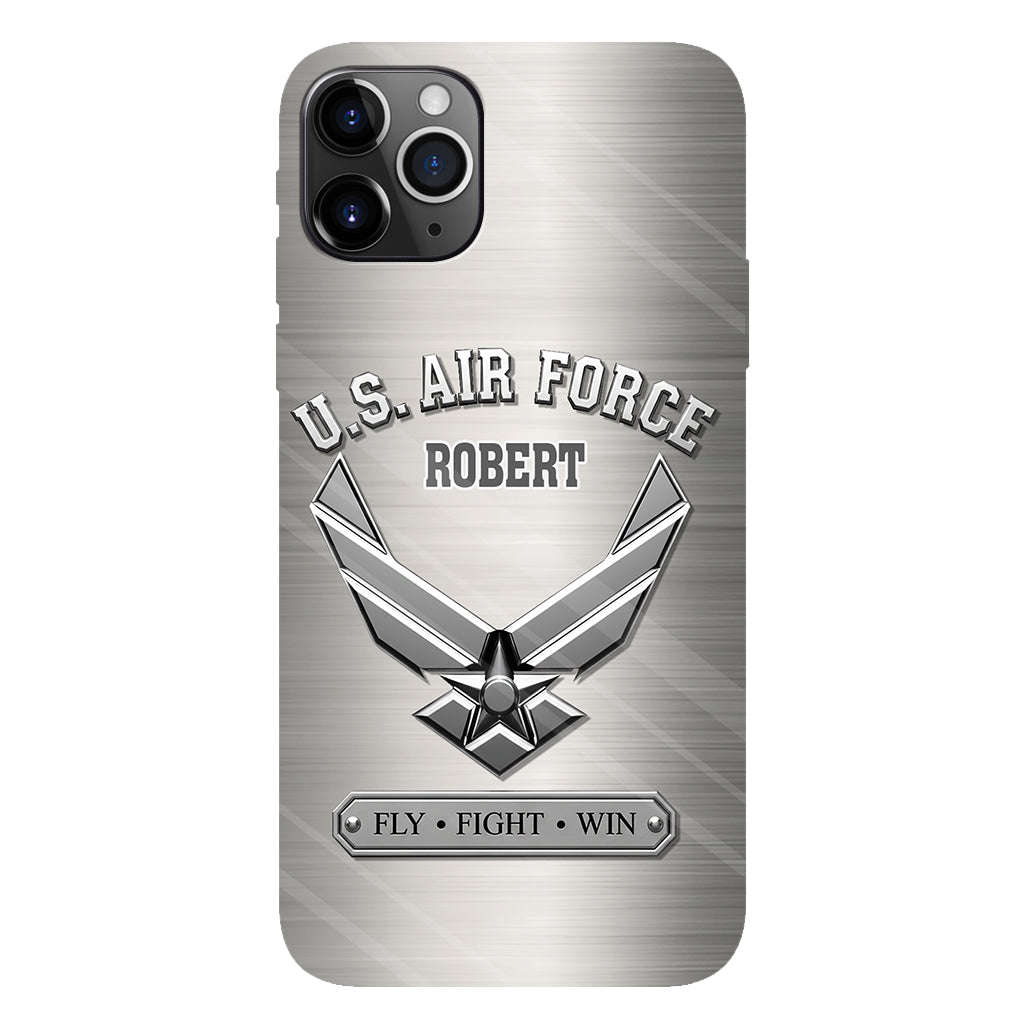 Fly · Fight · Win - Personalized Veteran Full Print Phone Case