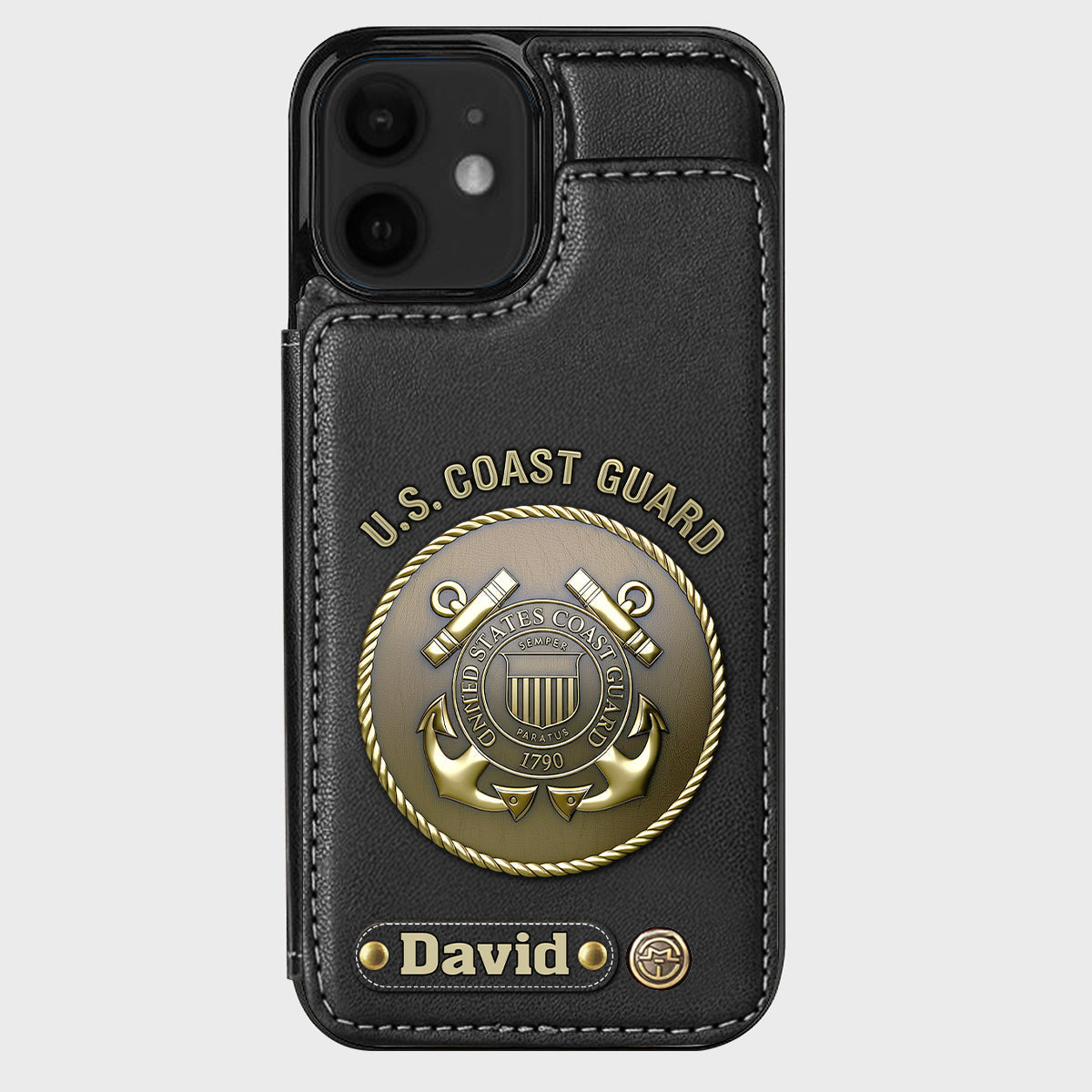Honor Respect Devotion To Duty - Personalized Veteran Wallet Phone Case