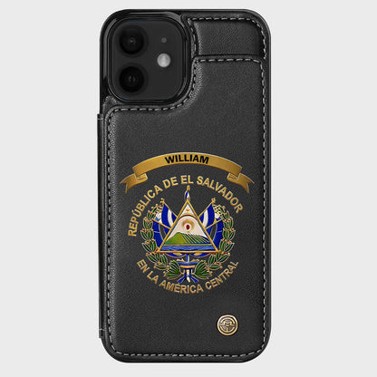 Proud El Salvador - Personalized Expats Wallet Phone Case