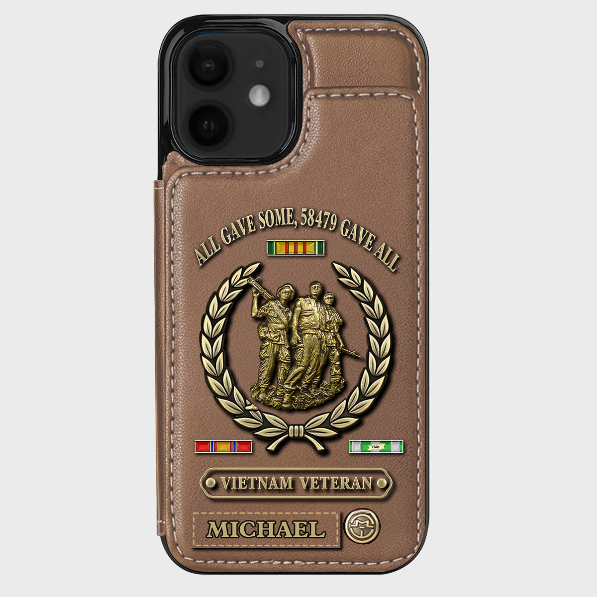 All Gave Some - Personalized Veteran Wallet Phone Case