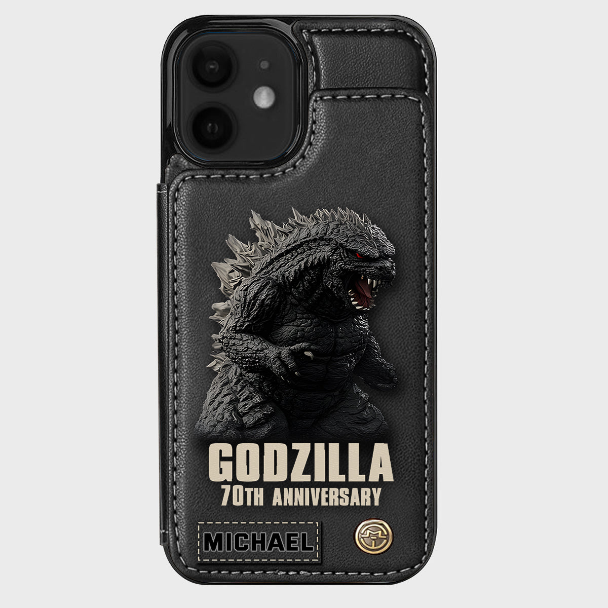 Monster 70th Anniversary Custom Name - Personalized Giant Monster Wallet Phone Case