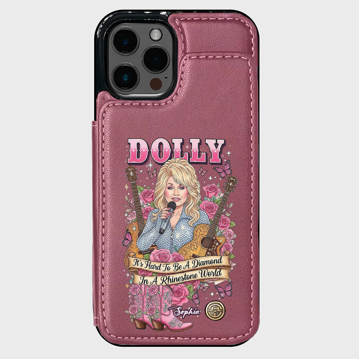 It’s Hard To Be A Diamond In A Rhinestone World - Personalized Wallet Phone Case