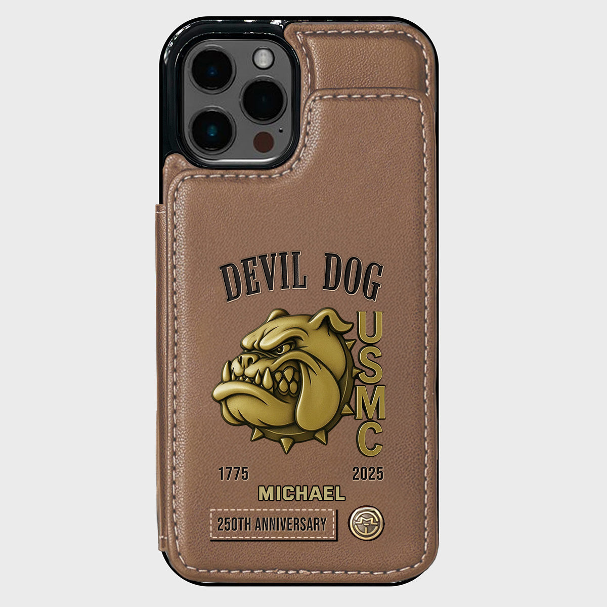 250th Anniversary - Personalized Veteran Wallet Phone Case