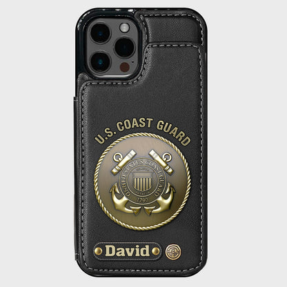 Honor Respect Devotion To Duty - Personalized Veteran Wallet Phone Case