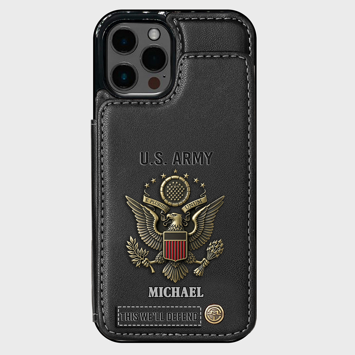 This We'll Defend - Personalized Veteran Wallet Phone Case