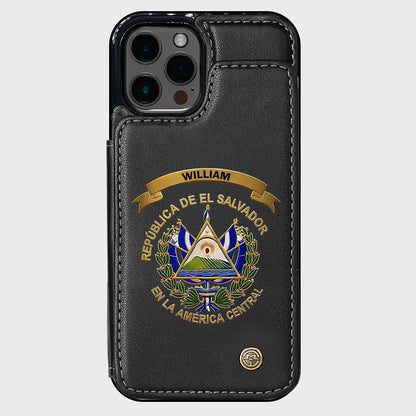 Proud El Salvador - Personalized Expats Wallet Phone Case