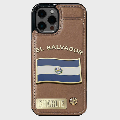 Proud El Salvador - Personalized Expats Wallet Phone Case