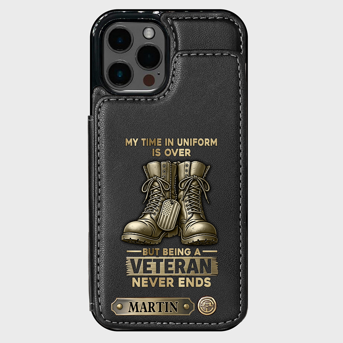 Proud Veteran - Personalized Veteran Wallet Phone Case