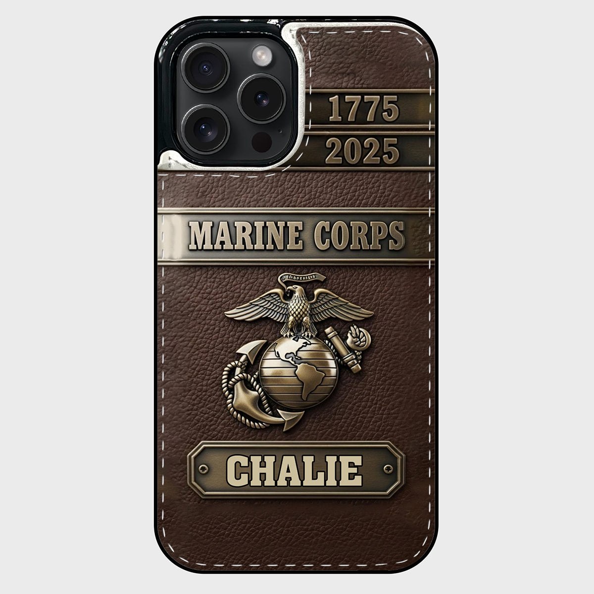 USMC 250th Anniversary - Personalized Veteran Foldable Wallet Phone Case