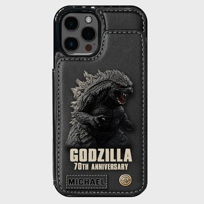 Monster 70th Anniversary Custom Name - Personalized Giant Monster Wallet Phone Case