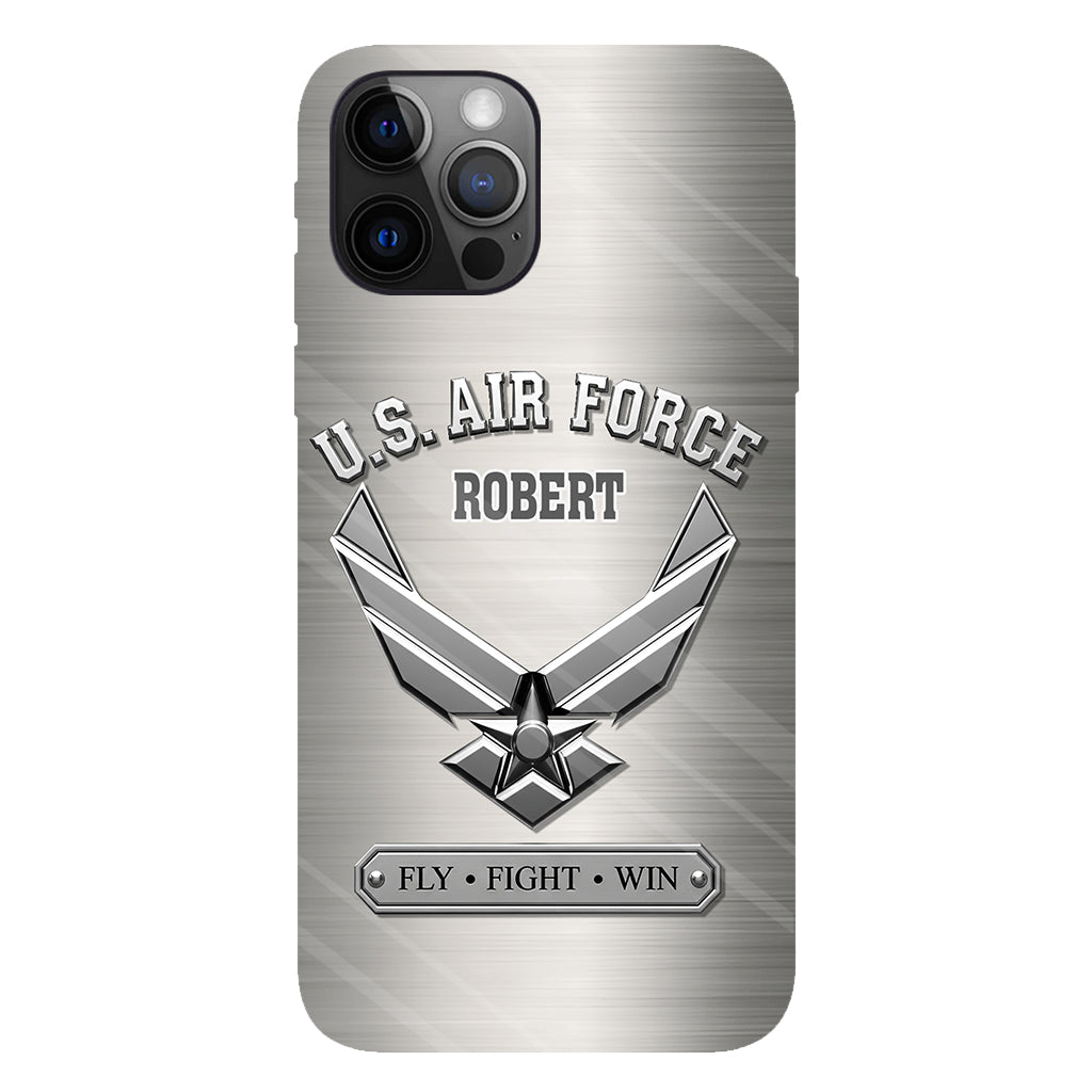 Fly · Fight · Win - Personalized Veteran Full Print Phone Case