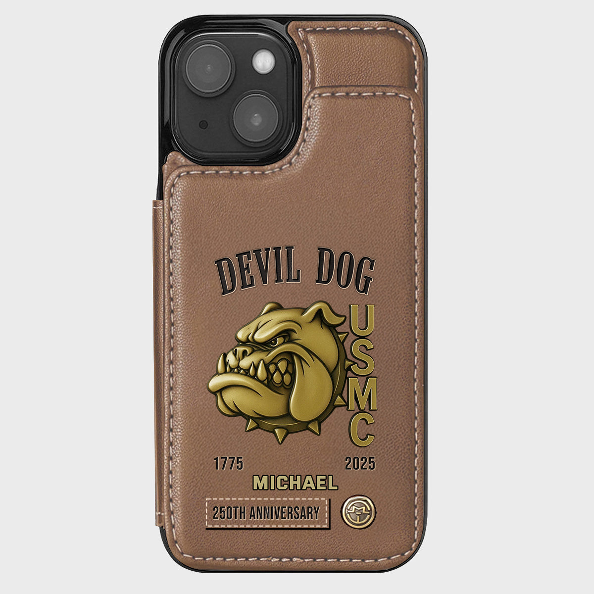 250th Anniversary - Personalized Veteran Wallet Phone Case